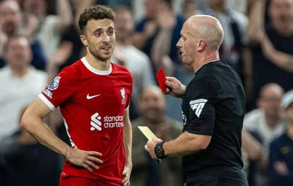 Diogo Jota’s red card has been overruled by panel